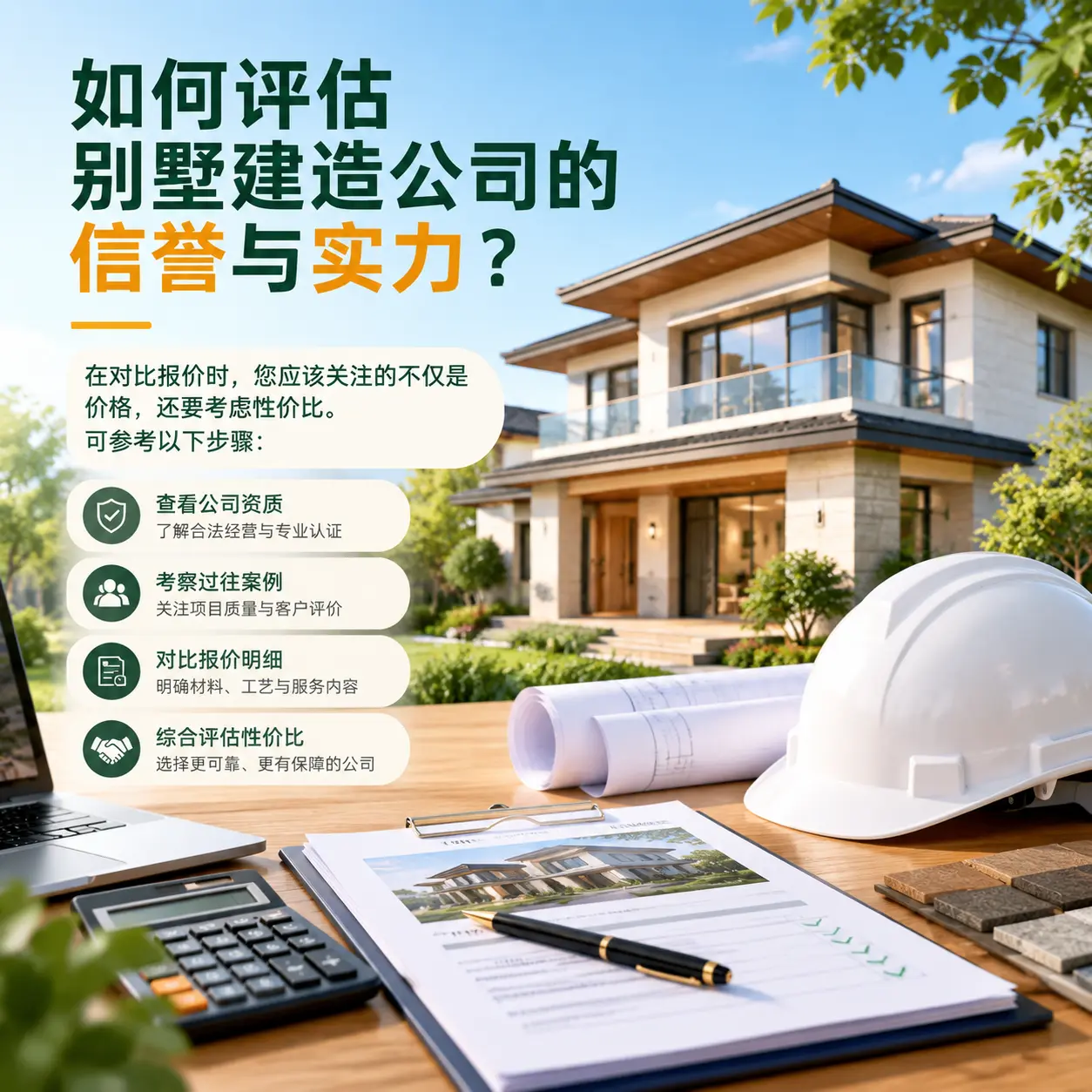 如何评估 碧江 别墅建造公司的信誉与实力？