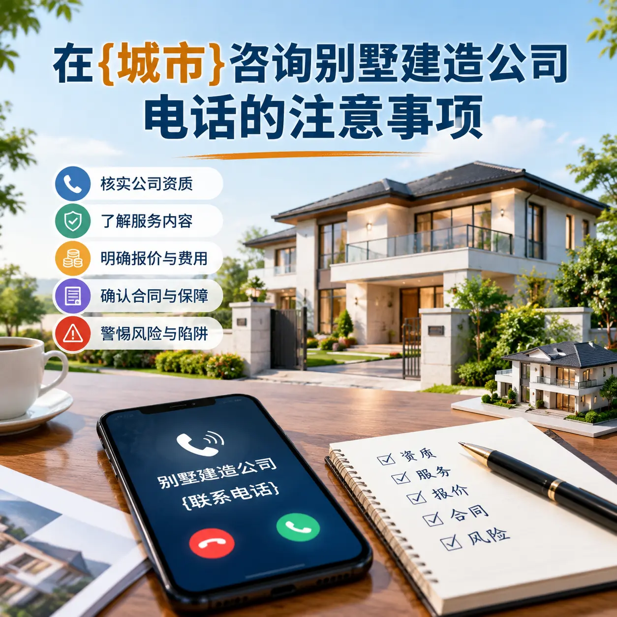 在碧江咨询别墅建造公司电话的注意事项