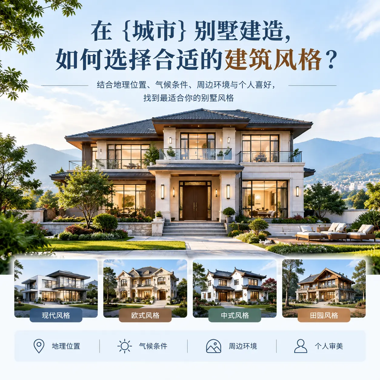 在 碧江 别墅建造，如何选择合适的建筑风格？