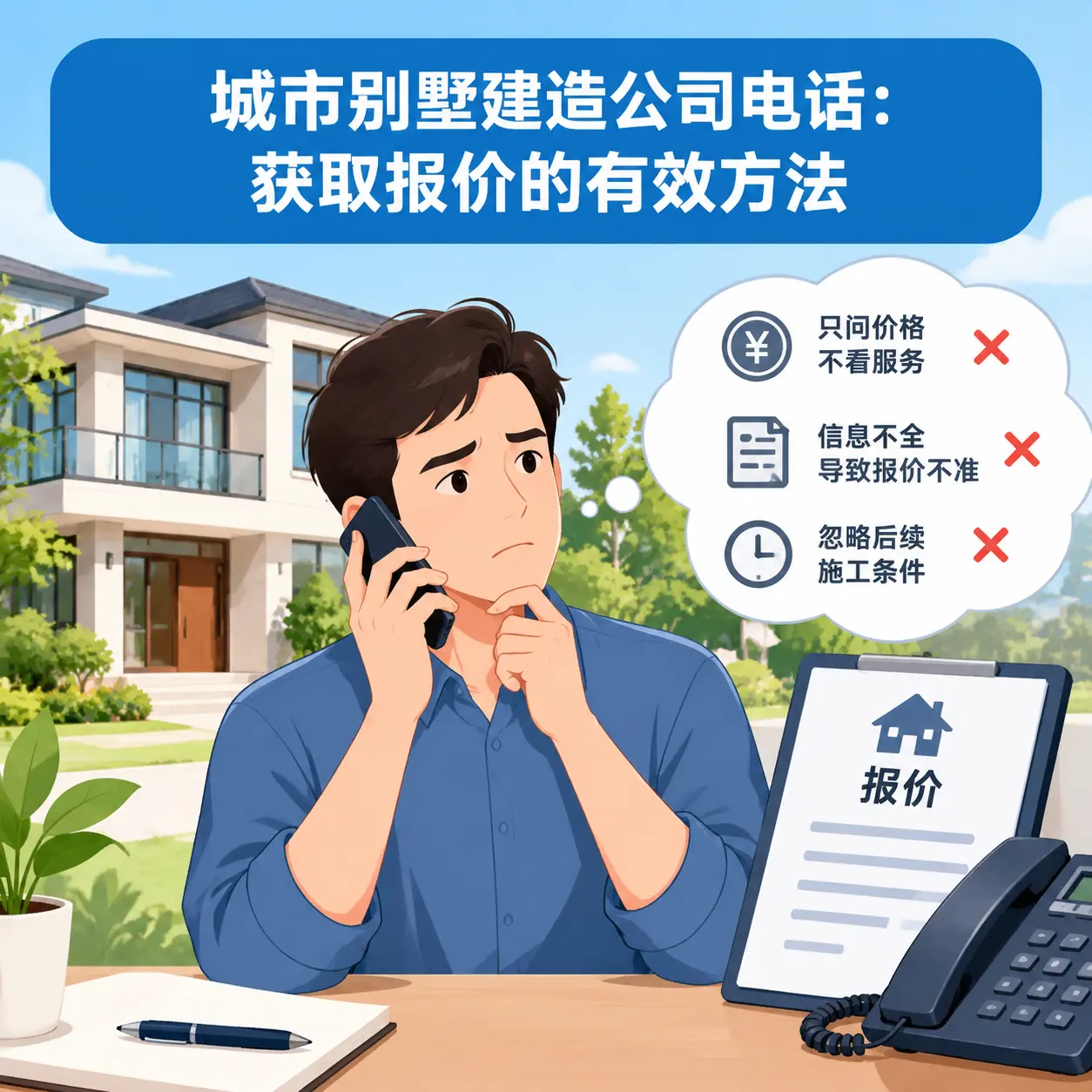 碧江别墅建造公司电话：获取报价的有效方法